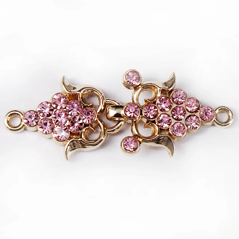 Комплект из 20 предметов розовая застежка с кристаллами женская и Женская