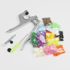 U-образная застежка Плоскогубцы КАМ кнопка + 150 компл. T5 пластиковая Смола пресс-Кнопка для ткани U-образная пресс-машина швейные инструменты