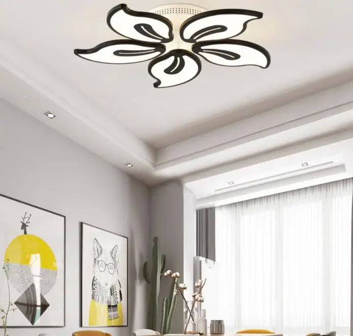 White Acrylic Modern LED Chandelier For Living Room Bedroom Lustres Large Ceiling Lighting Fixtures AC85-260V | Лампы и освещение
