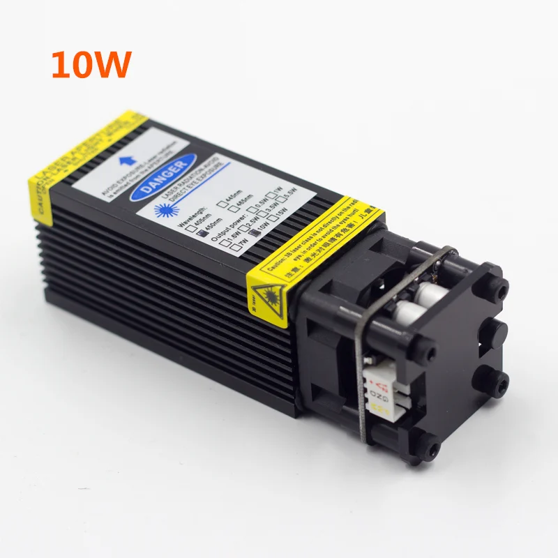 10W 10 Вт 15 Вт фиксированный фокус лазерный модуль pwm ttl для 2 или 3 оси ЧПУ гравировальный станок металл дерево лазерный гравер принтер ЧПУ синий лазер - Цвет: 10W