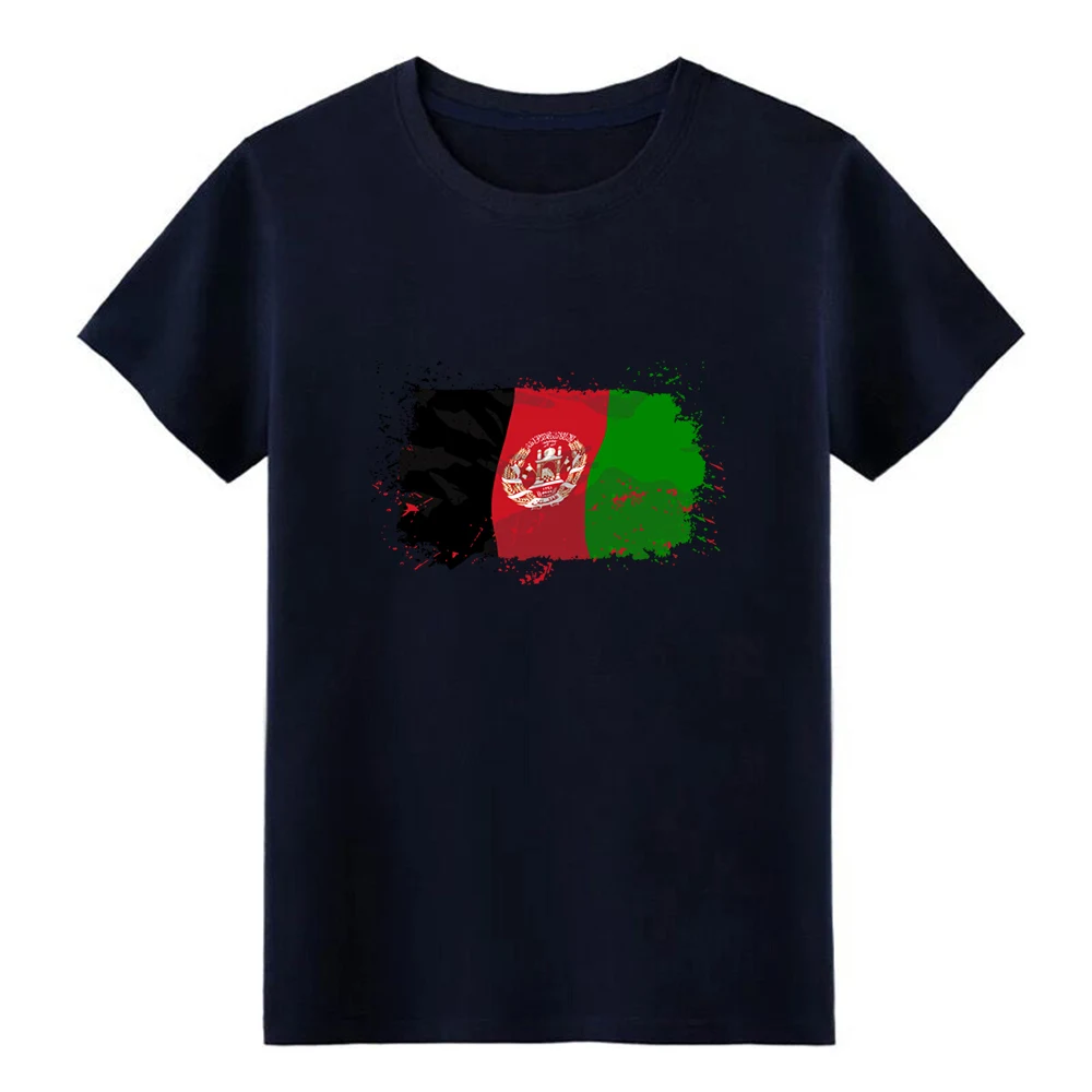 Afganistan флаг логотип Футболка создать футболку Круглый вырез сплошной цвет