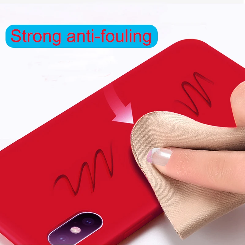 Жидкий силиконовый чехол для телефона iPhone 6 7 8 plus защитный X XR XS MAX iphonex 7plus x