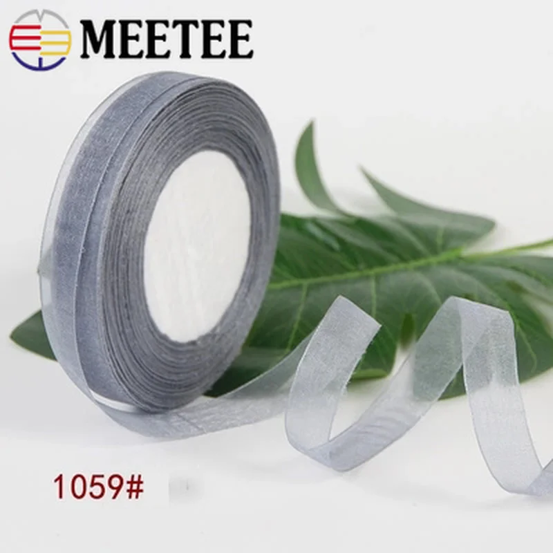 Meetee 5pcs(1pcs=45meters) 1.5cm Christmas Ribbon Transparent Yarn with DIY Gift Packaging Braided Hair Accessories BD147 | Дом и сад