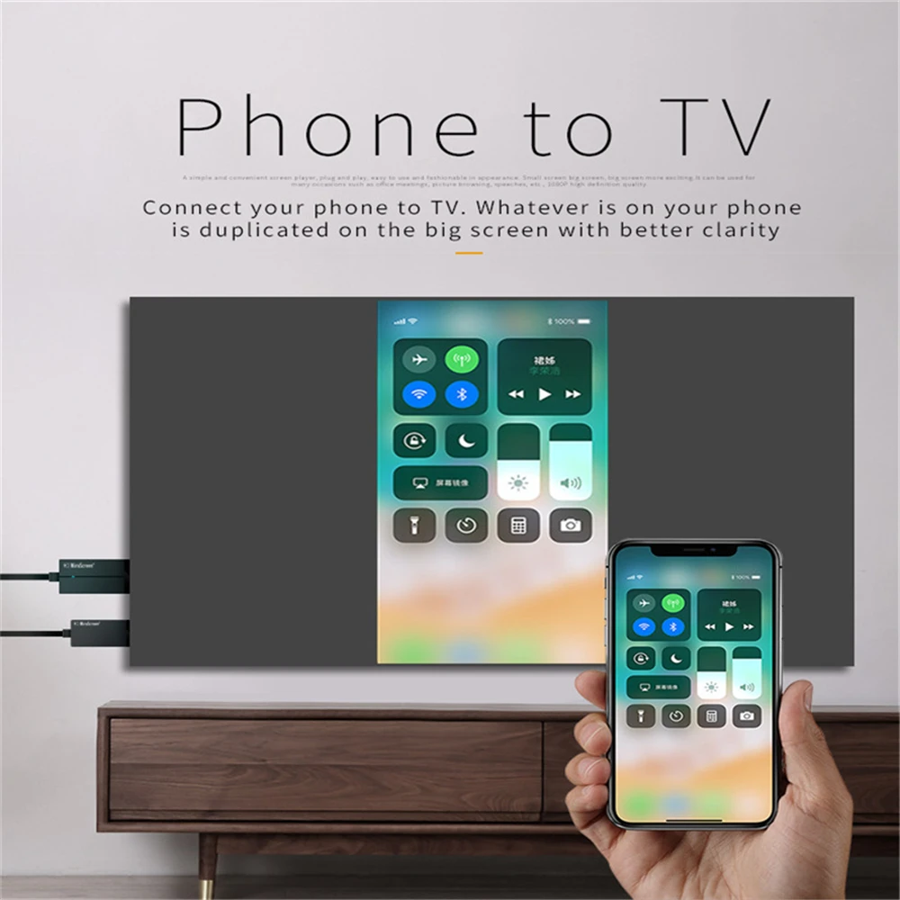 Беспроводной адаптер miracast airplay для IPhone X 6 7 8 HDMI 1080P HD Smart Screen USB C к HDMI| |