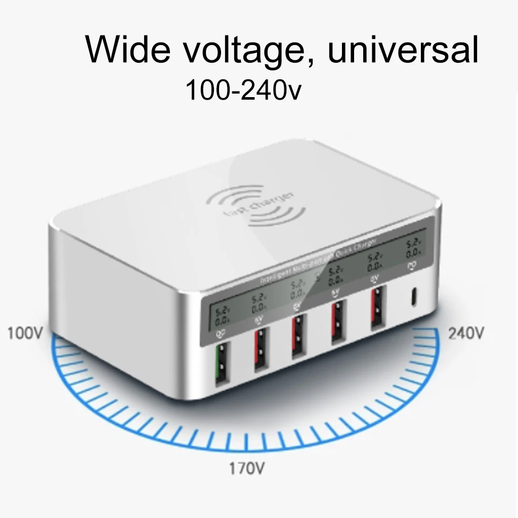 QI Беспроводное зарядное устройство Quick Charge 3,0 usb type C зарядное устройство адаптер для iPhone Xiaomi samsung Быстрое зарядное устройство QC 3,0 USB разъем