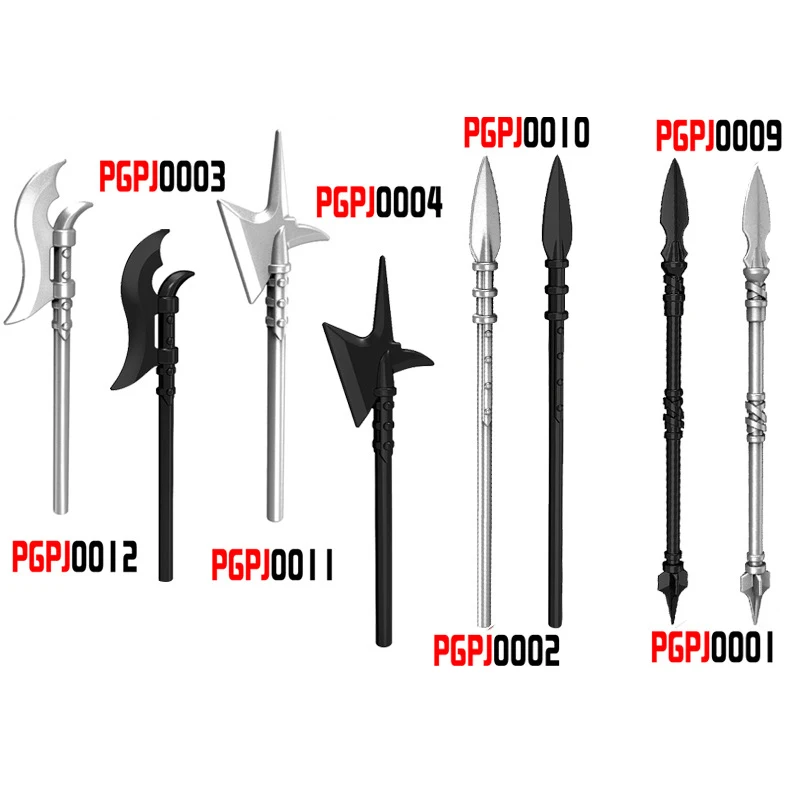 10 шт./лот Средневековые Рыцари Рим Оружие Копье Щит Отпечаток Руки Шлем DIY Игрушки