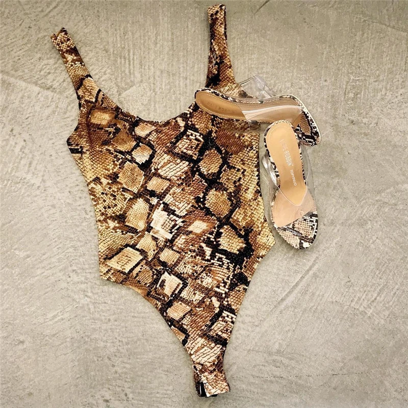Ариэль Сары 2019 цельный купальник женский с тигровыми полосками боди кусок