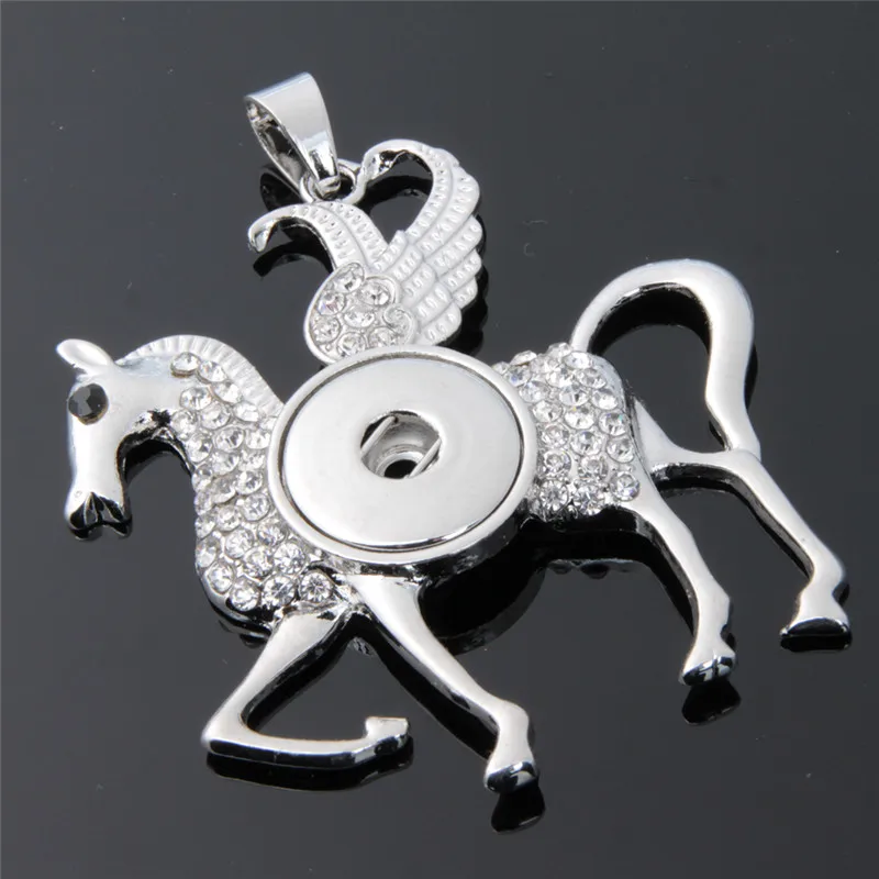 Трендовое 50 см о цепь женское ожерелье DIY полный горный хрусталь лошадь Шарм Pendan