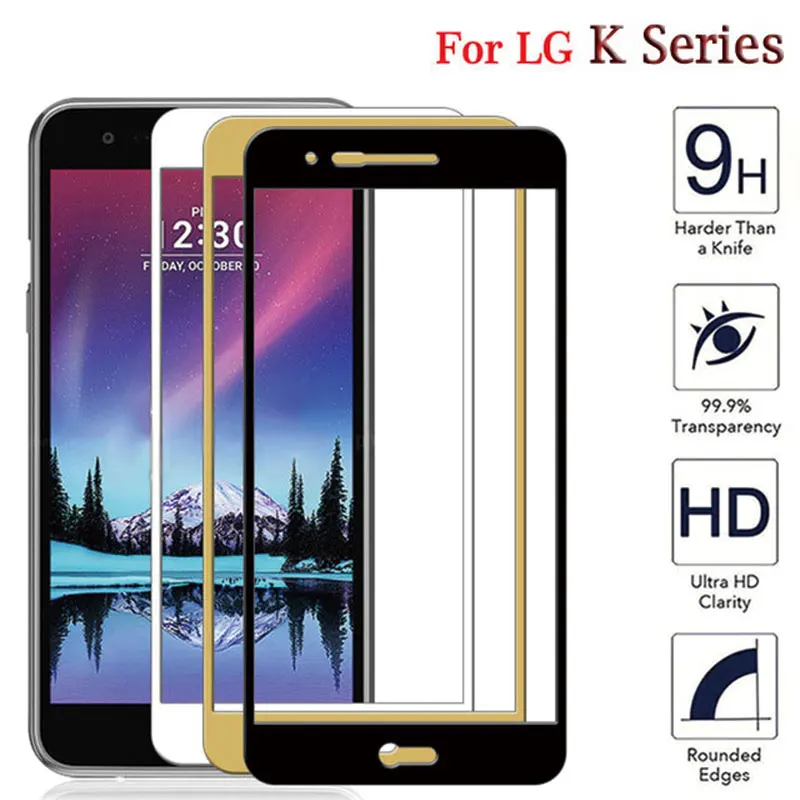 Закаленное стекло для LG K8 2018 Защита экрана Lg K4 2017 защитное на K 8 пленка с полным