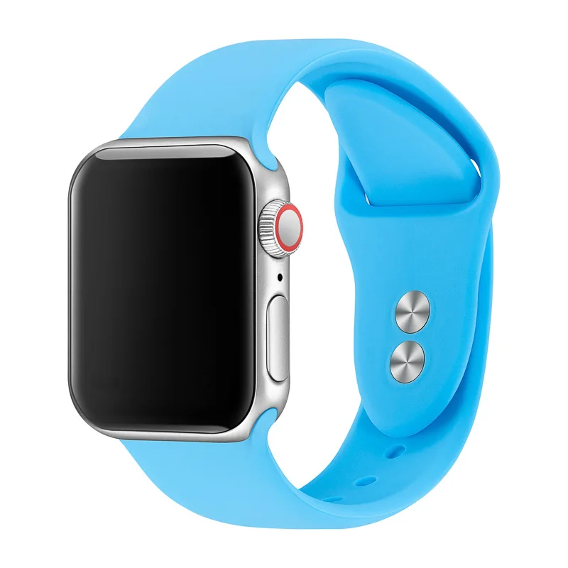 3 Ремешок для Apple Watch 38 мм 40 мм 42 мм 44 мм с двойной пряжкой резиновый силиконовый IWatch ремешок для Apple Watch серии 4,3, 2,1 81024 - Цвет ремешка: 3