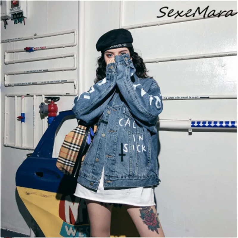 Винтажная синяя Весенняя джинсовая куртка Pactwork женская Свободная Regual модная