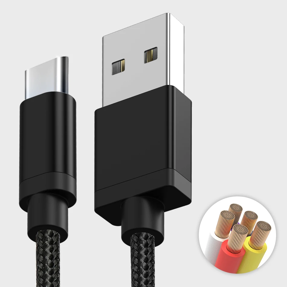 USB Type C кабель для Huawei Mate 20 Oneplus 6 5T зарядный типа Samsung S8 S9 Plus Xiaomi Pocophone F1 Mi 8|Кабели