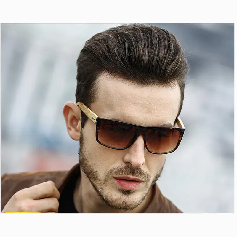 SOPRETTY New Retro Wood Men Bamboo Sunglasses Women Brand Design Goggles Wooden Sun Glasses Unisex Square Eyewear | Аксессуары для