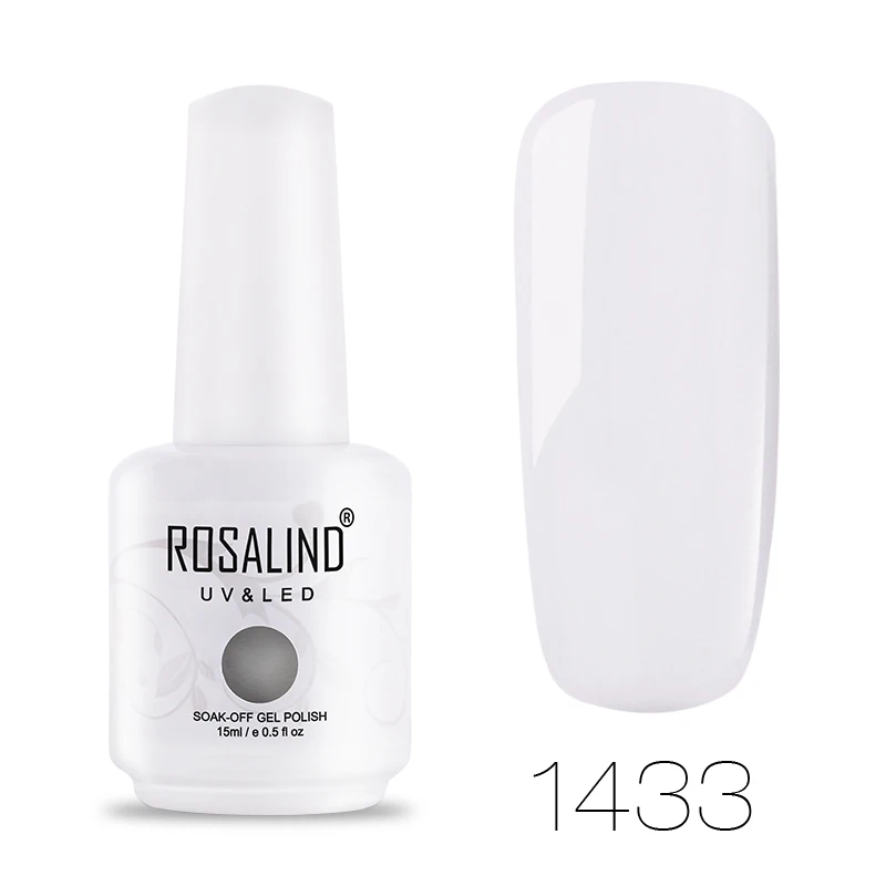 1433 ROSALIND гель 1S 15 мл 60 цветов лак для ногтей Vernis Гель-лак для ногтей полуперманентный впитывающий Гель-лак для ногтей - Цвет: 1433