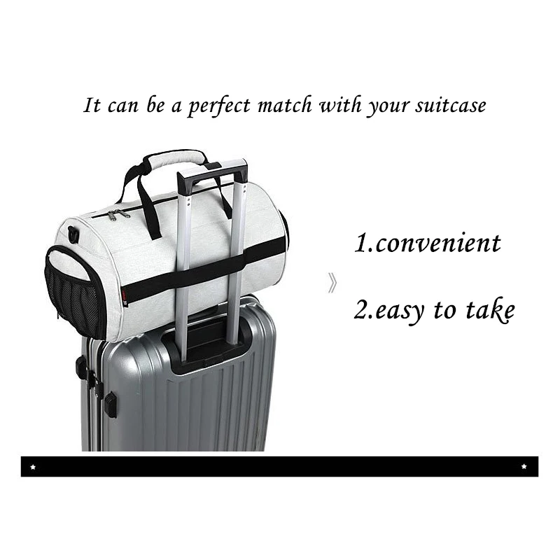 

Gym Bag with Shoes Pocket 20L 30L Soccer Bags For Fitness Jogging Training Waterproof Travelling Bag With Adjustable Strip WX061