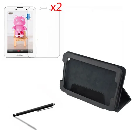 4в1 Роскошный чехол-книжка с подставкой кожаный чехол защитный + 2x защита экрана 1x