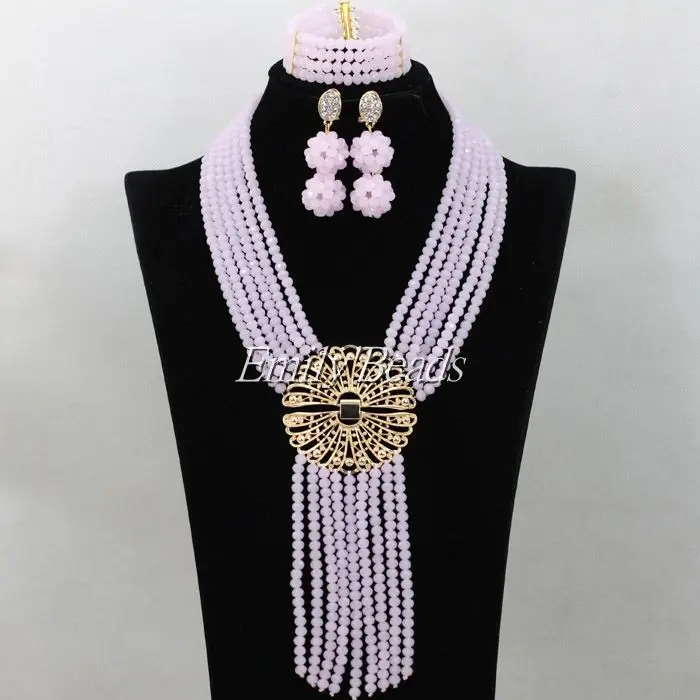 Комплект из колье серёг и с кристаллами | Украшения аксессуары