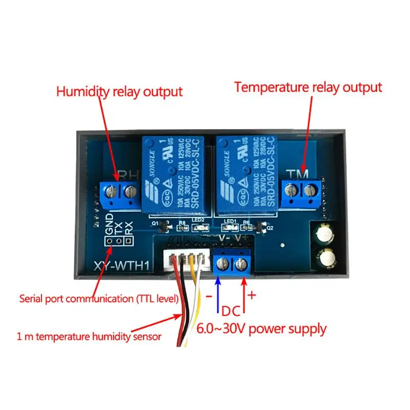 2019 New XY-WTH1 Digital Humidity &amp Temperature Controller Thermostat Hygrometer Regulator Electrical Equipment | Инструменты