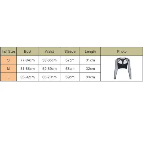 Модный женский летний сетчатый укороченный Топ с длинным рукавом прозрачная