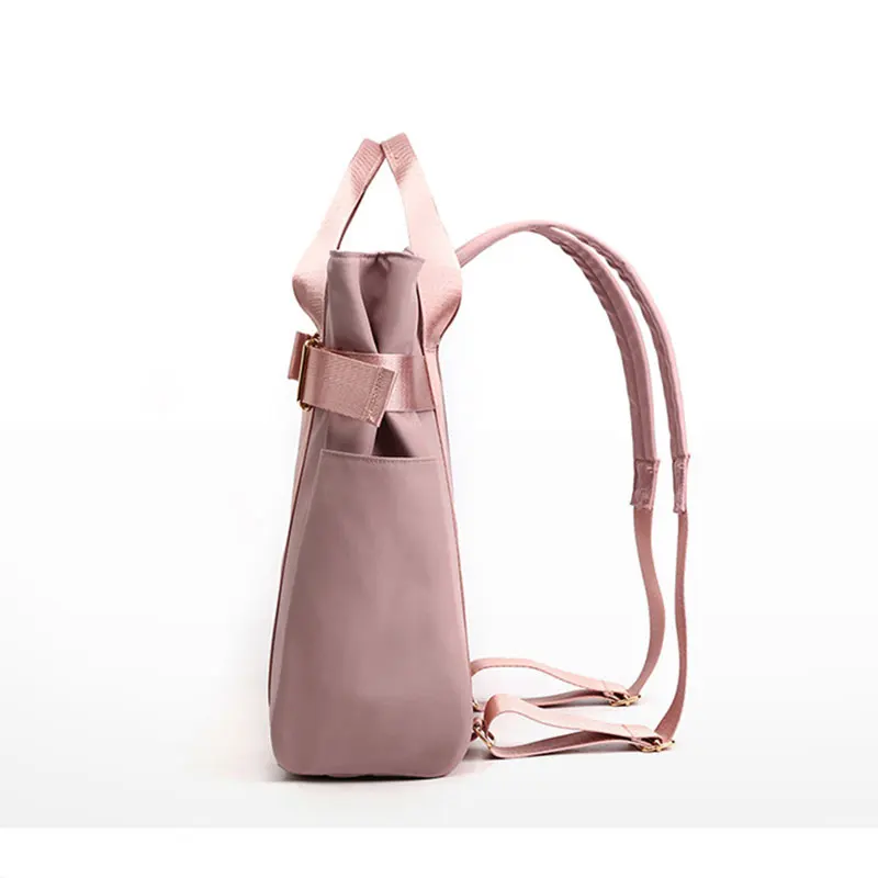 Preppy Style Nylon Backpack Female Multifunction Design Double Shoulder School For Teenage Girls Large Travel | Багаж и сумки