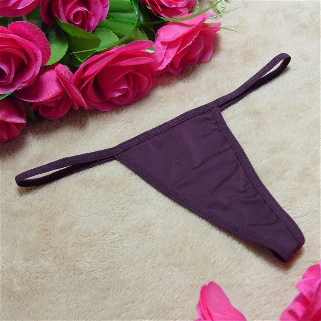 Новинка 2019 женские сексуальные трусики стринги нижнее белье Babydoll однотонные из