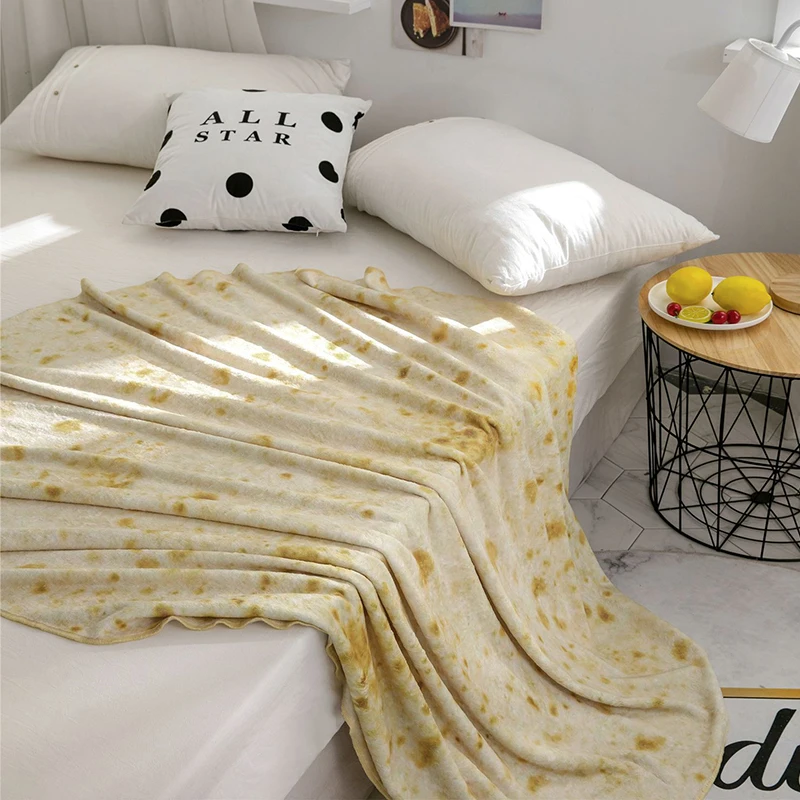 

Soft Warm Flannel Blankets For Beds Round Burrito Tortilla Wrap Blanket Sofa Throw Picnic Travel Blankets