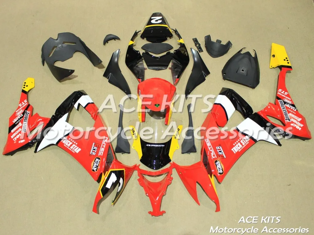 

New ABS motorcycle Fairing For kawasaki Ninja ZX-10R 2008 2009 2010 Injection Bodywor Any color All have ACE No.121