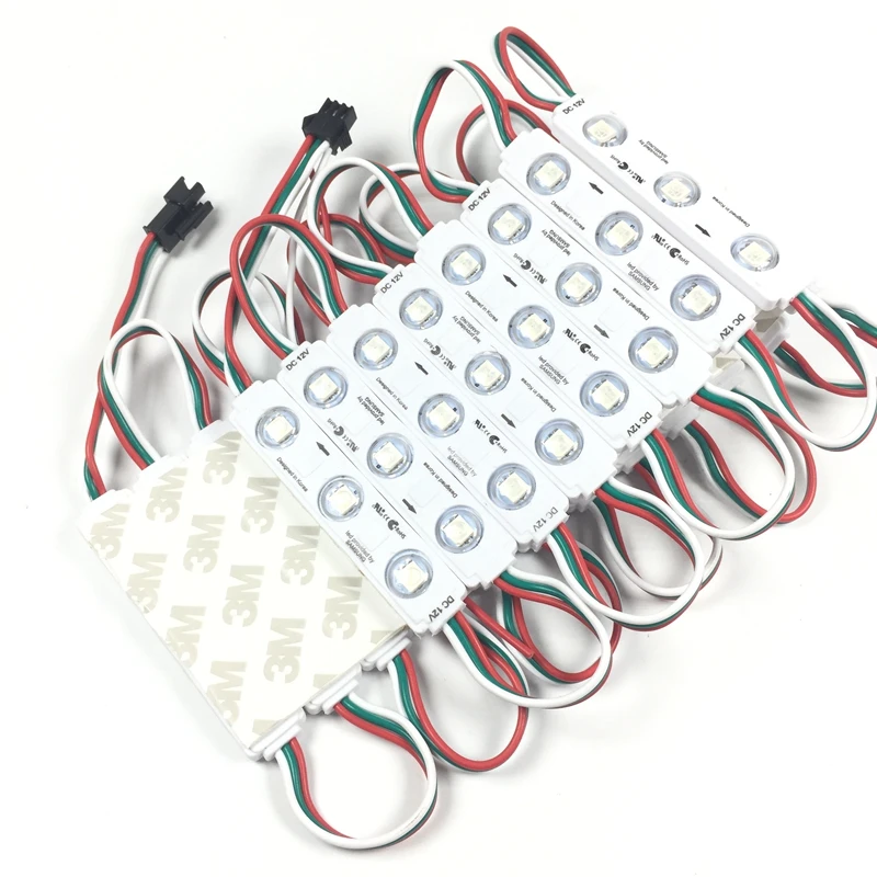WS2811 IC DC 12 В 3 светодиода SMD 5050 RGB светодиодный водонепроницаемый модуль с круглой