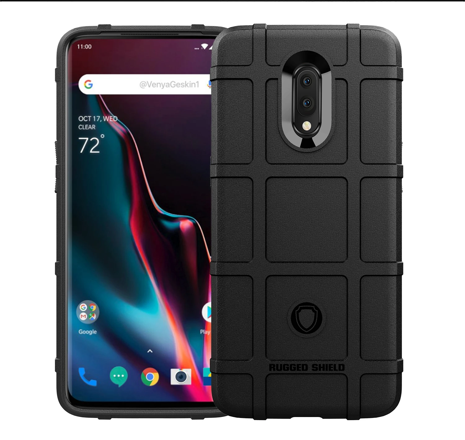 Прочный защитный чехол из углеродного волокна для OnePlus 7 One Plus ударопрочный