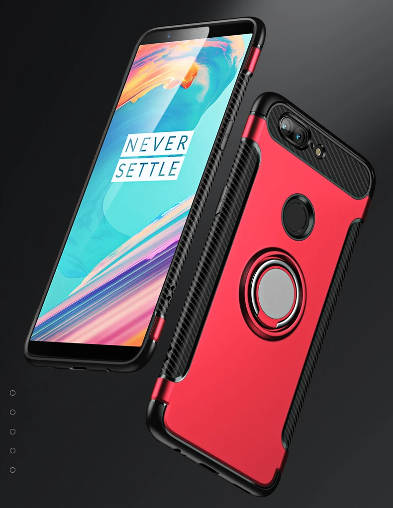Чехол для телефона с держателем на 360 кольцах OnePlus 5 T One Plus дюймов 6 01 Магнитная