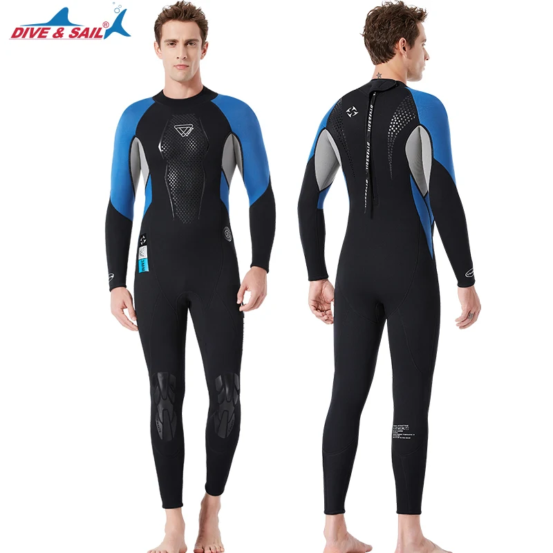 Неопреновый высокоэластичный Мужской гидрокостюм 3 мм для плавания серфинга