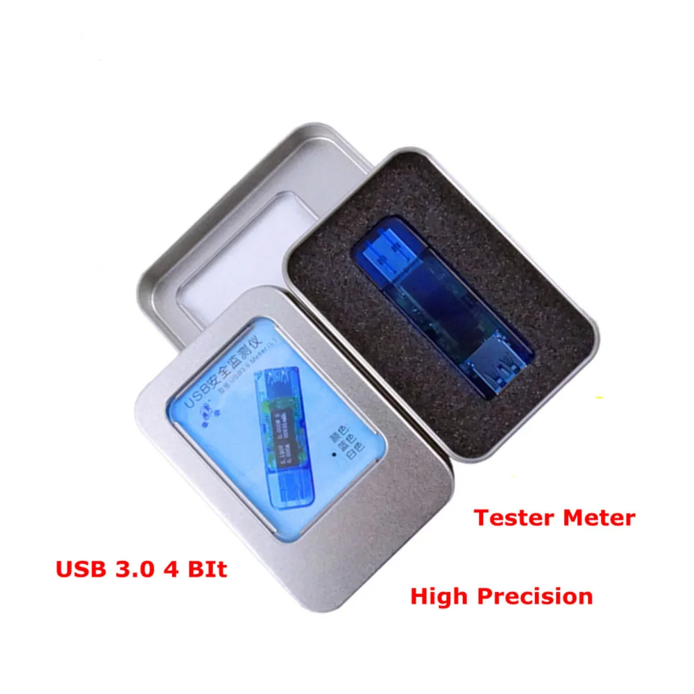 USB 3 0 Быстрая зарядка белый 4 разрядный OLED детектор Вольтметр Амперметр тестер