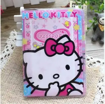 Прекрасный рисунок Hello kitty cat стерео узоры Обложка для паспорта удостоверение