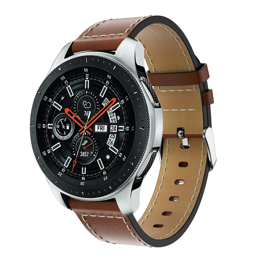 Сменный классический кожаный ремешок для часов на запястье Samsung Galaxy Watch 46