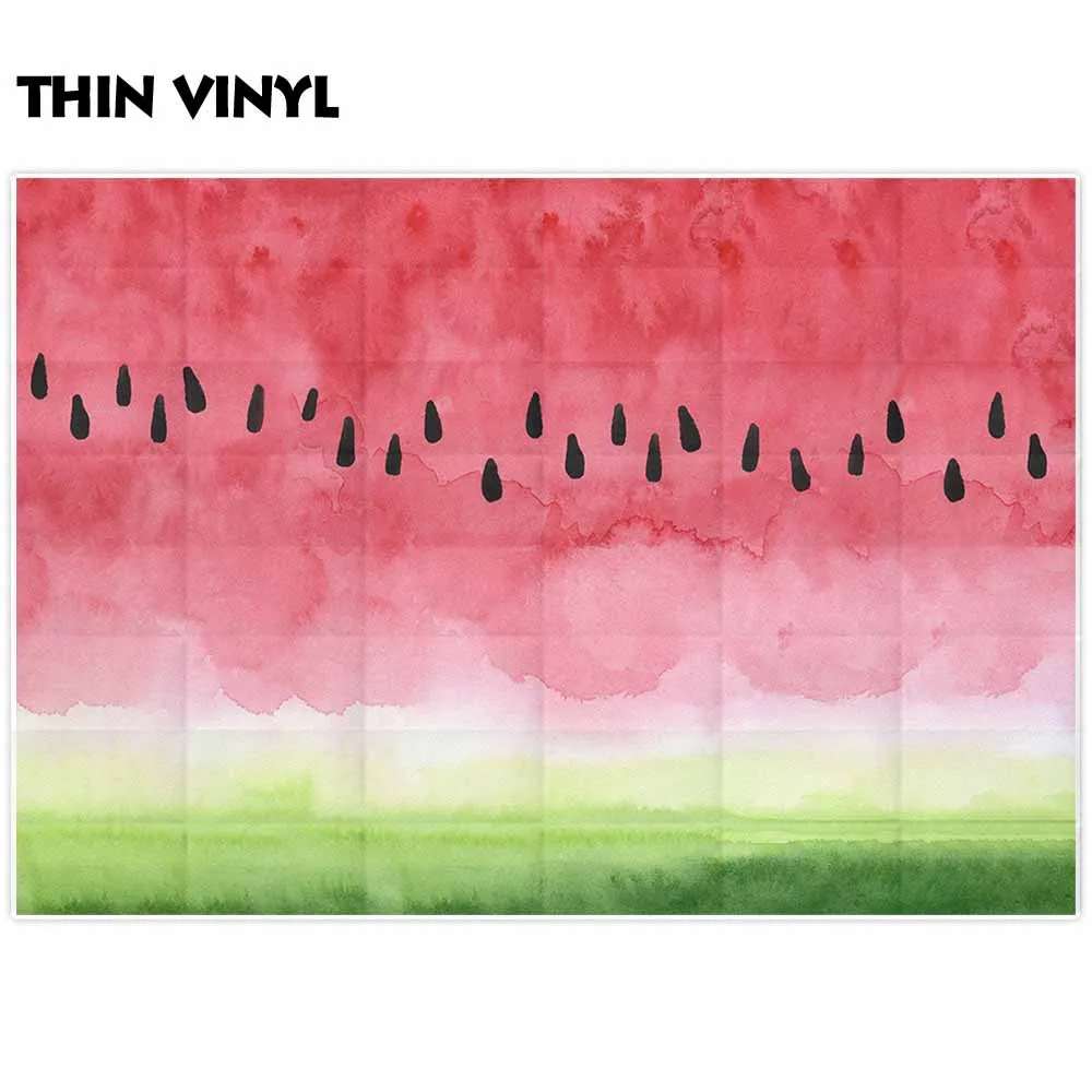 Фон для фотосъемки Allenjoy арбуз вечеринка акварель летняя живопись фрукты Декор