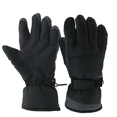Grey OZERO Winter Gloves Warm Ski Skiing Snowboard Motorcycle Riding Sports Windproof Waterproof Gloves For Woman 9011 - Цвет: Grey
