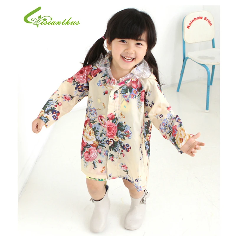 Лидер продаж 2020 милый большой цветок для детей и взрослых Модный Плащ дождевик