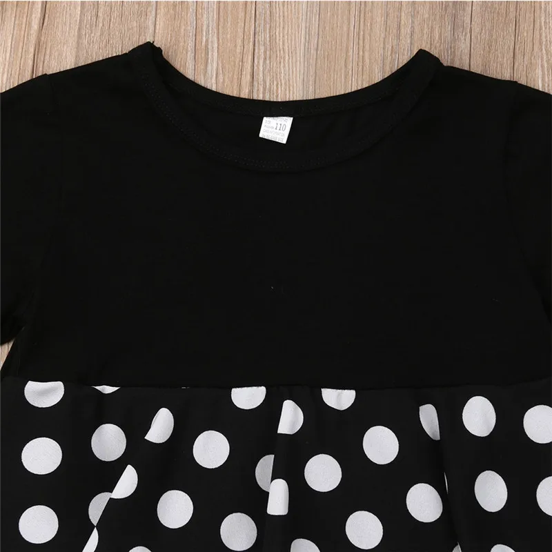 Summer Brand New Kid Girls Dress Dot Short Sleeve Princess Casual Dresses Sundress One Pieces | Детская одежда и обувь