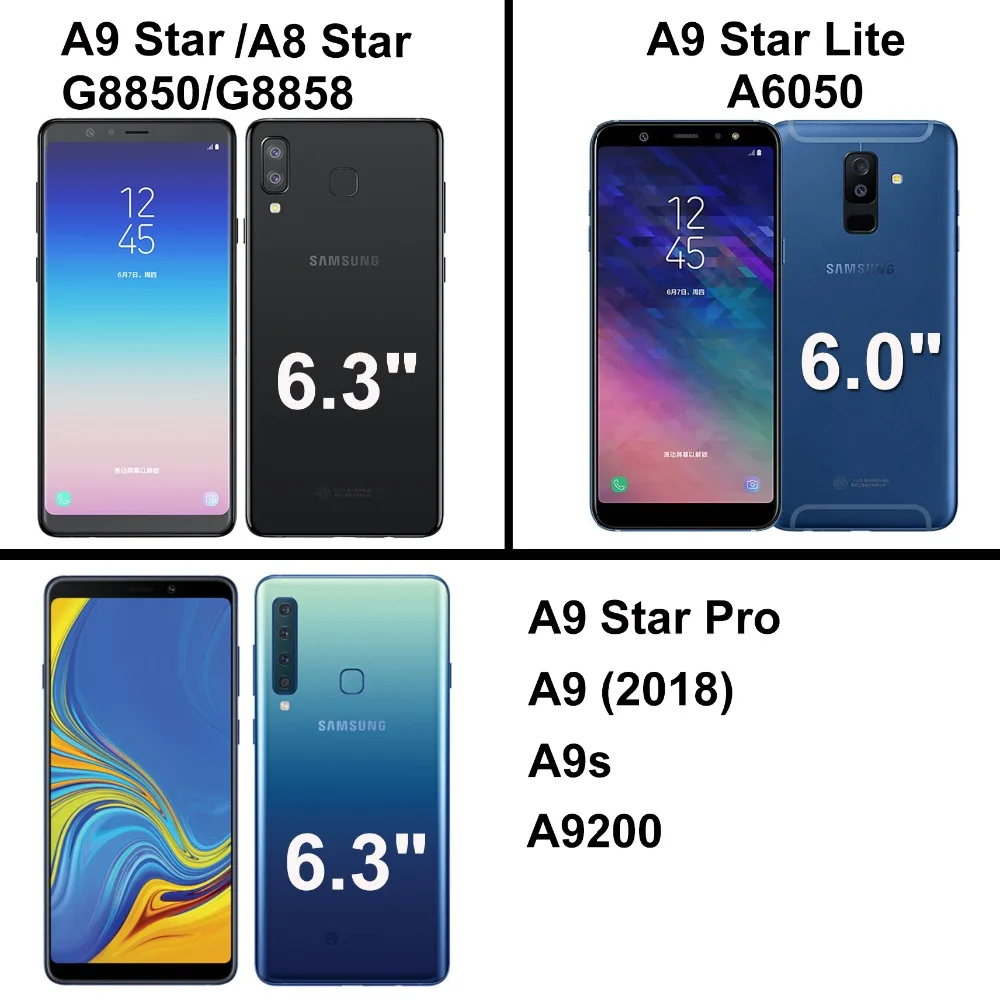 Чехол с откидной крышкой для Samsung Galaxy A9 Star Pro Lite A9s чехол 2018 глянцевое умное