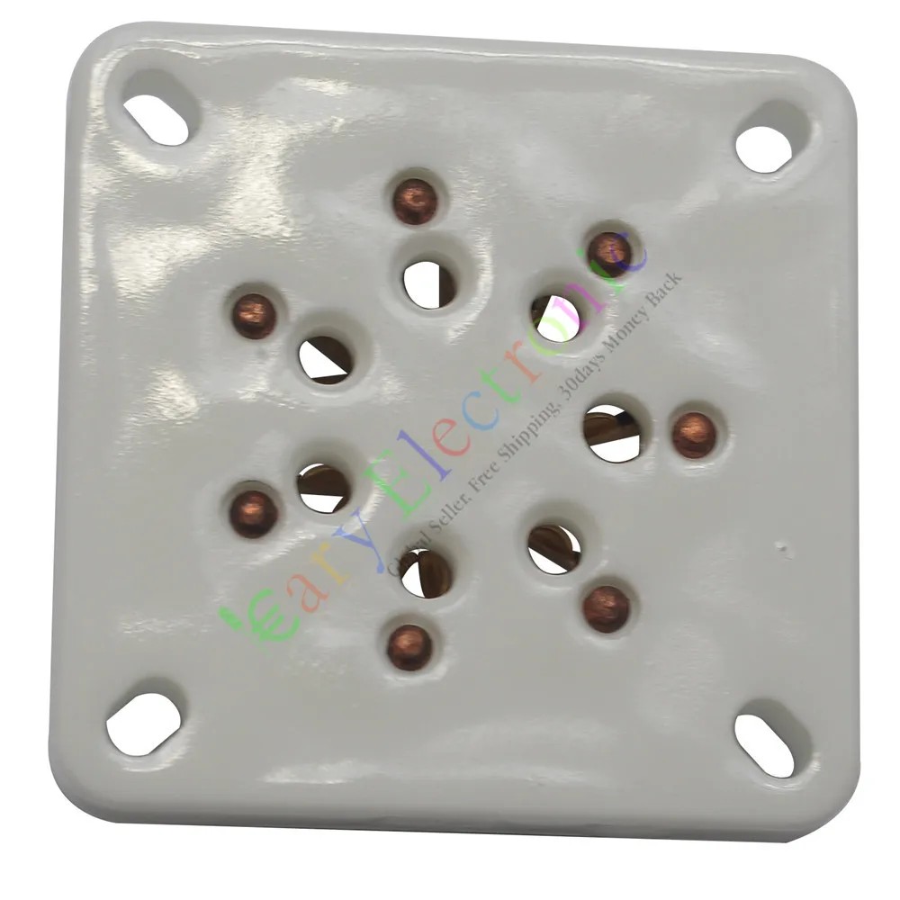 

Клапан керамический гнезда вакуумных трубок, 2 шт., 7 контактов, золото, 813, FU-13, 5-125B, аудио-усилители, сделай сам, бесплатная доставка