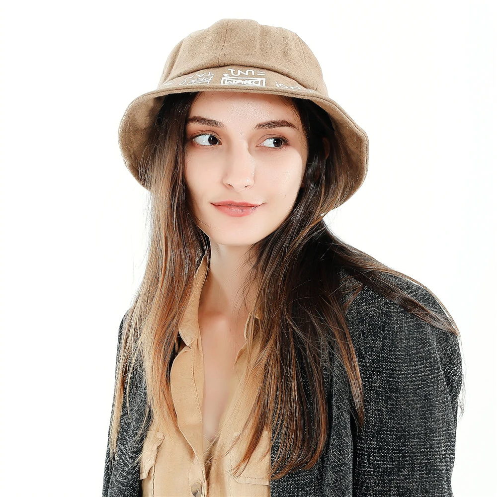 

Spring Autumn Letter Printing Canvas Bucket Hat Outdoor Travel Sun Cap For Men And Women Hip Hop Casual Foldable Fisherman Hats