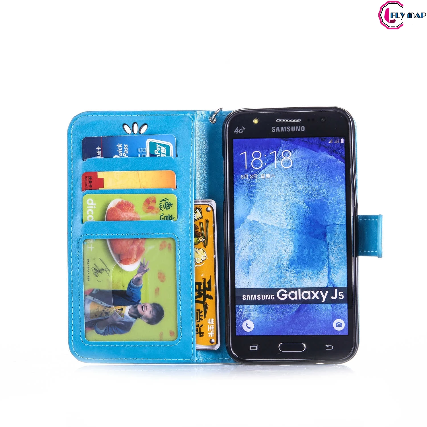 Флип чехол для Samsung Galaxy J5 2015 J500H J500FN SM J500H/DS J500F с бабочкой кожаный телефона|case for samsung