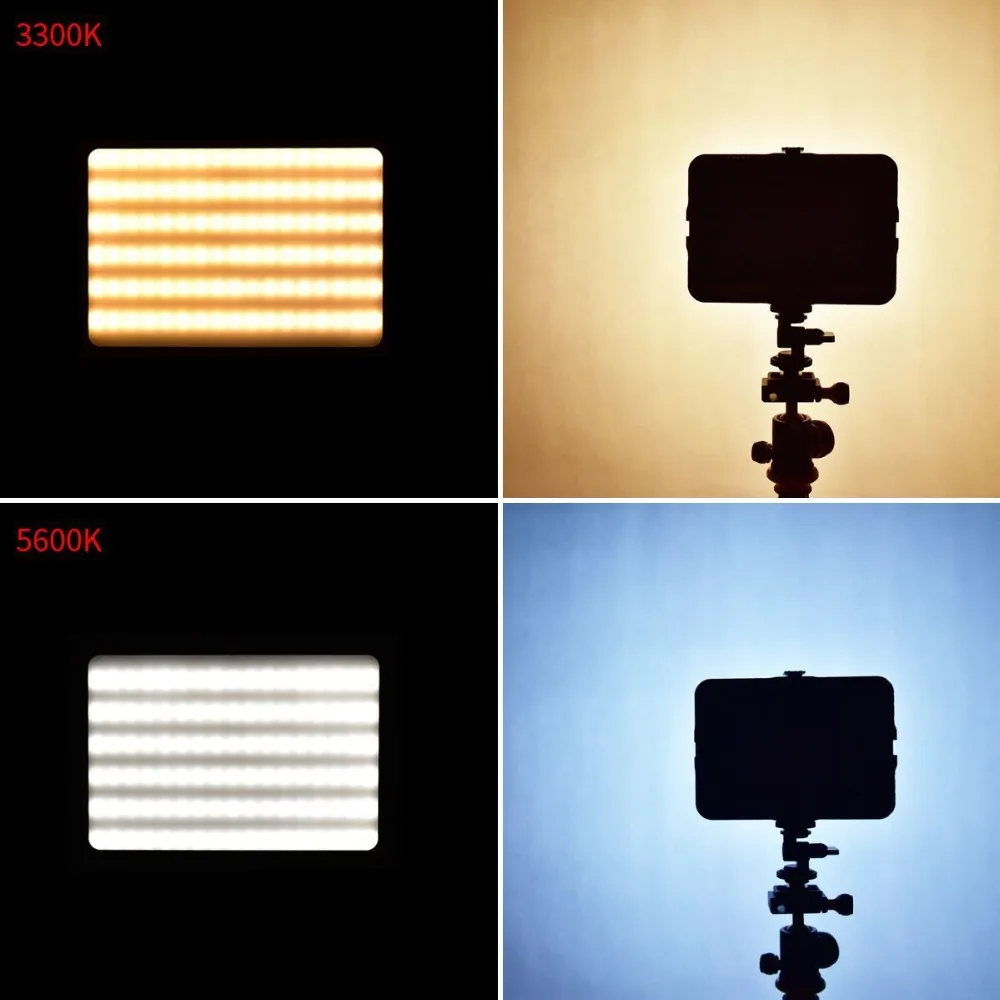 Светодиодное освещение для камеры YELANGU 204 3300-5600K фотосъемки цифровой Canon Nikon Sony