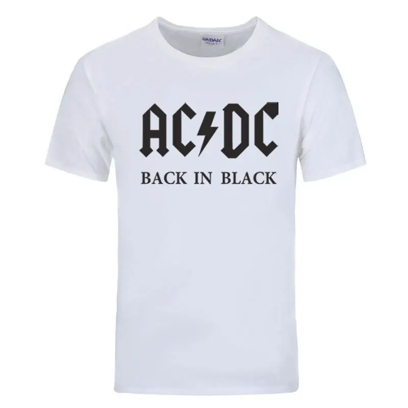 Новинка 2018 Camisetas AC/DC band rock футболка Мужская acdc графическая Повседневная с принтом
