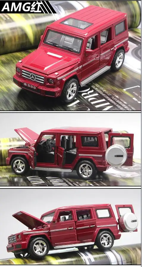 1:30 Diecasts& игрушечные транспортные средства Mercedes G500 модель автомобиля со звуком и светильник коллекция автомобиля игрушки для мальчика Детский подарок brinquedos