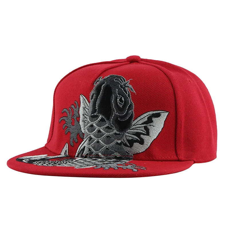 [FLB] брендовая Высококачественная Кепка Snapback с вышитым бейсболка с плоским козырьком хлопковая Молодежная хип-хоп кепка и головные уборы для мужчин и женщин F137 - Цвет: F137 Red