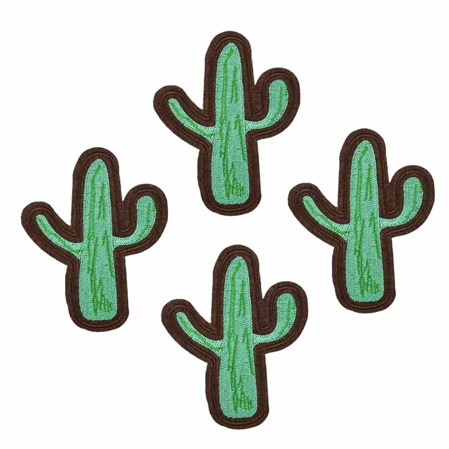 10 шт. нашивки кактуса для одежды железная вышитая аппликация железные Швейные