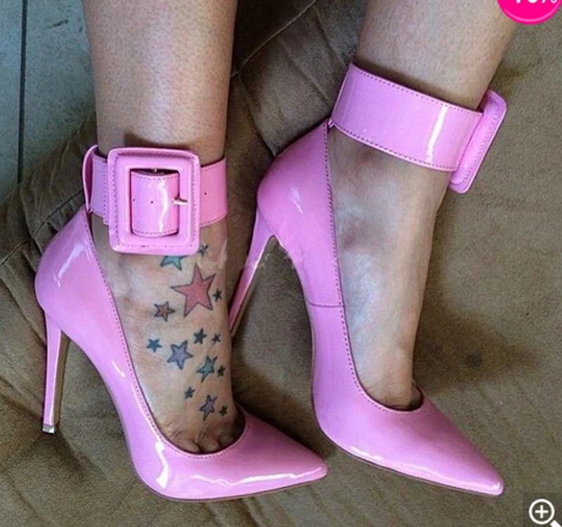 Женские очаровательные розовые туфли лодочки из лакированной кожи с острым