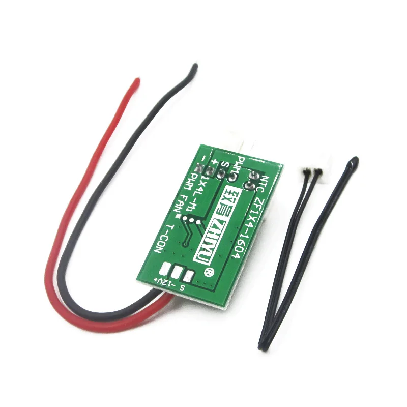 Small 12V PWM 4-Wire Fan Temperature Controller Speed Module | Электроника