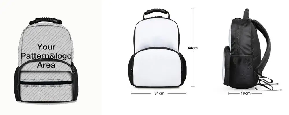 A high school bag Специализированный образ логотип школу рюкзак дорожные сумки компас детей школьная сумка большая емкость Книга Сумка Дети подарок - Цвет: A high school bag